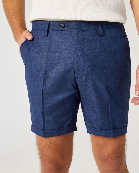 Mens Blue Tailored Short